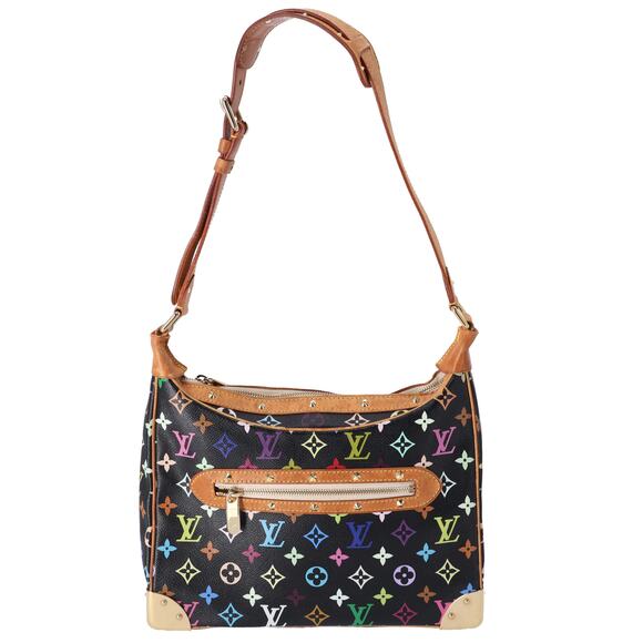 Louis Vuitton x Murakami Boulogne Shoulder Bag Monogram Multicolor Black - Picture 1 of 8